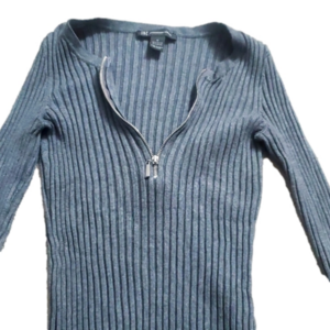 I.N.C International Concept Ribbed sweater grey medium